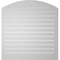 Ekena Millwork Arch Top Surface Mount PVC Gable Vent w/ 2"W x 2"P Brickmould Sill Frame, 38"W x 38"H GVPAR38X3803SN - alternate 2